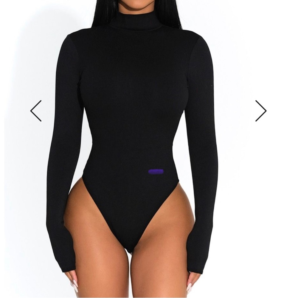 Naked wardrobe turtle neck bodysuit